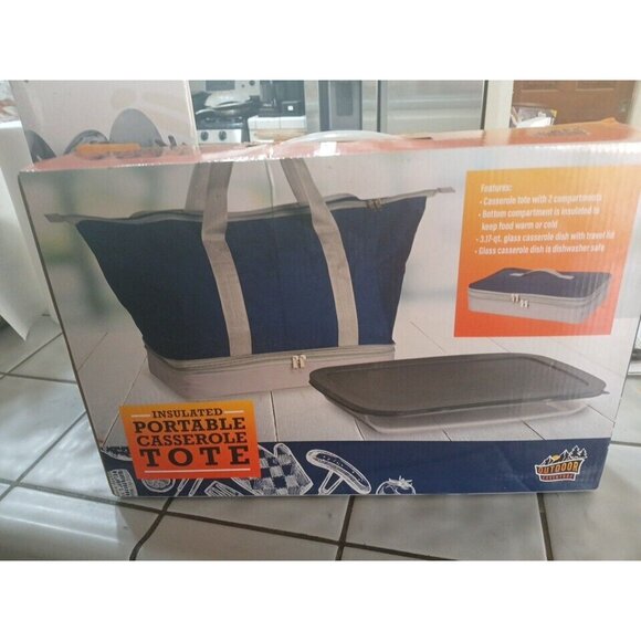 Casserole Tote Outdoor Adventure Portable Insulated with Travel Lid - Picture 4 of 4